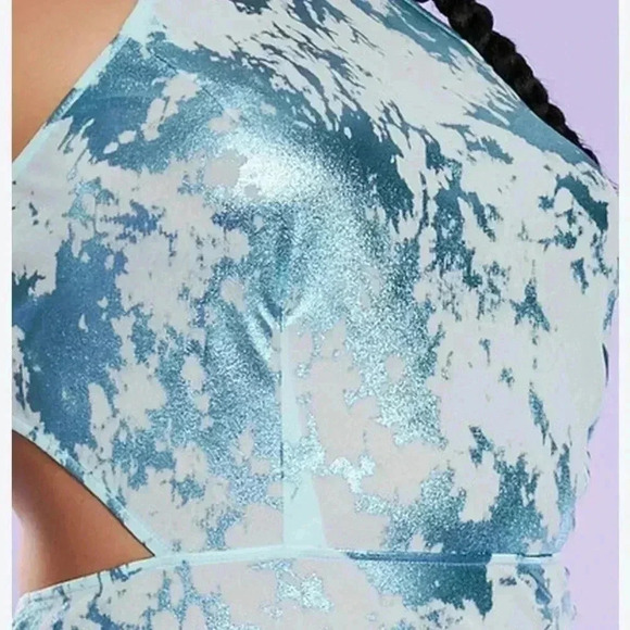 F21 metallic jaquard long dress - Picture 3 of 11